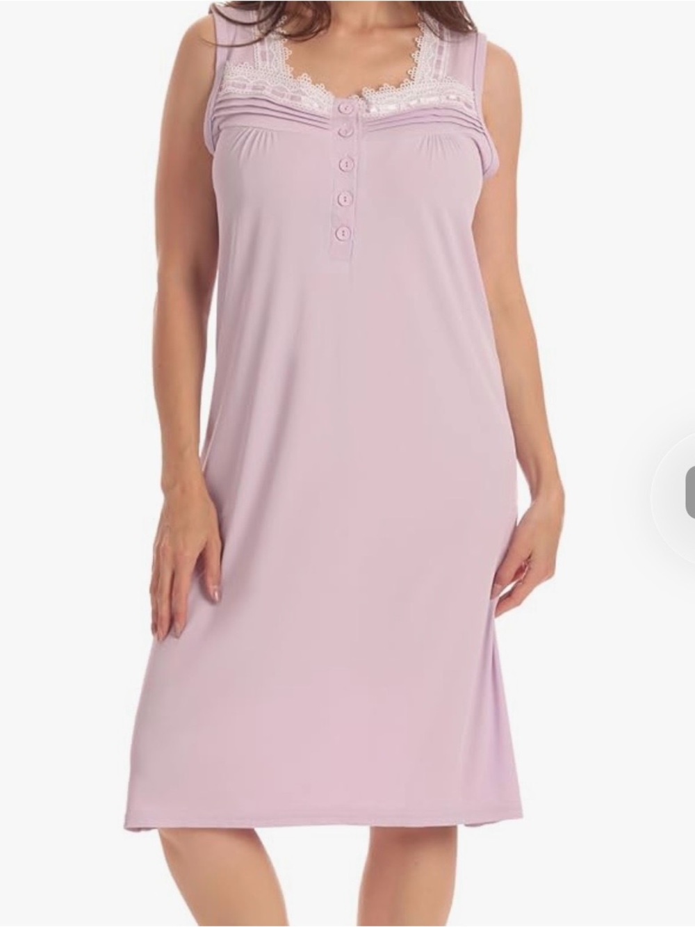 Dreamcrest Women's Sleeveless Henley Nightgown Bundle - Picture 4 of 4
